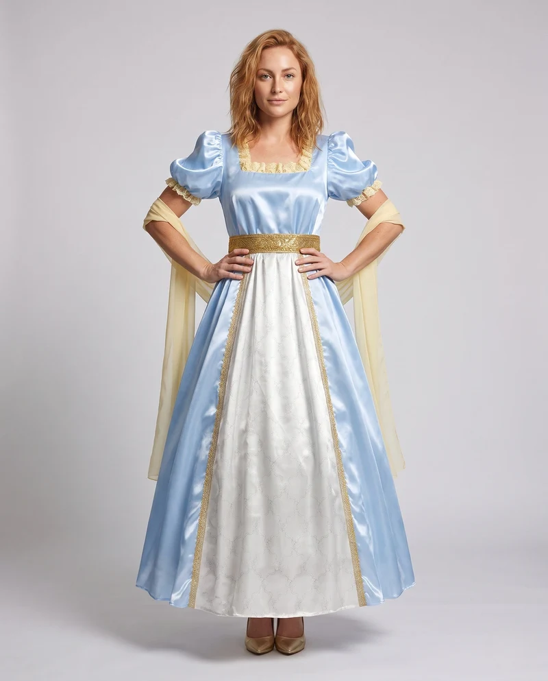 Historisches Dirndl-Kleid für Damen mit kunstvollen Verzierungen und eleganten Details Nord Taschen