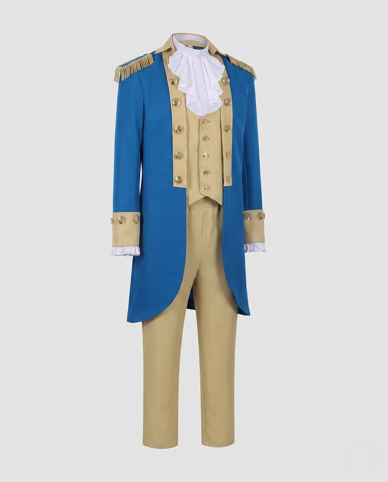 Damen historisches Kostümset mit elegantem Frack und Hose Nord Taschen