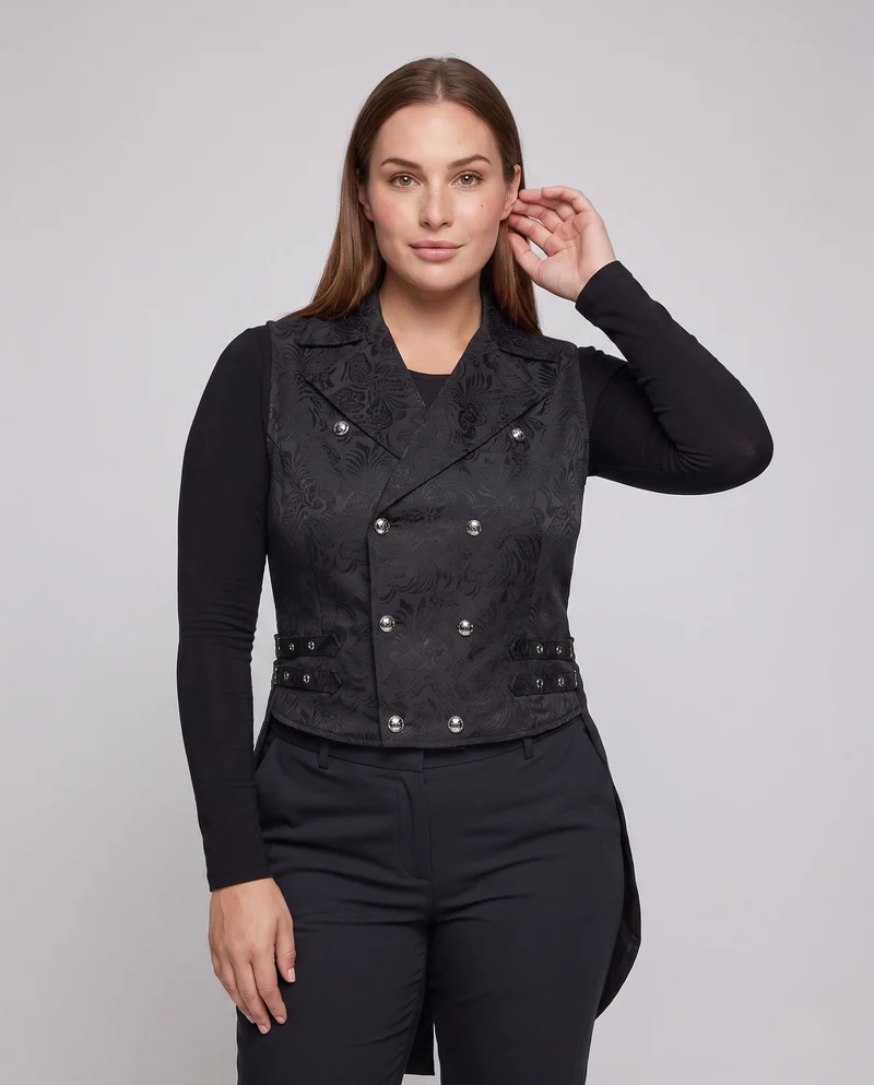 Frauen Hochwertiger Frack mit Blumenmustern und eleganten Details Nord Taschen