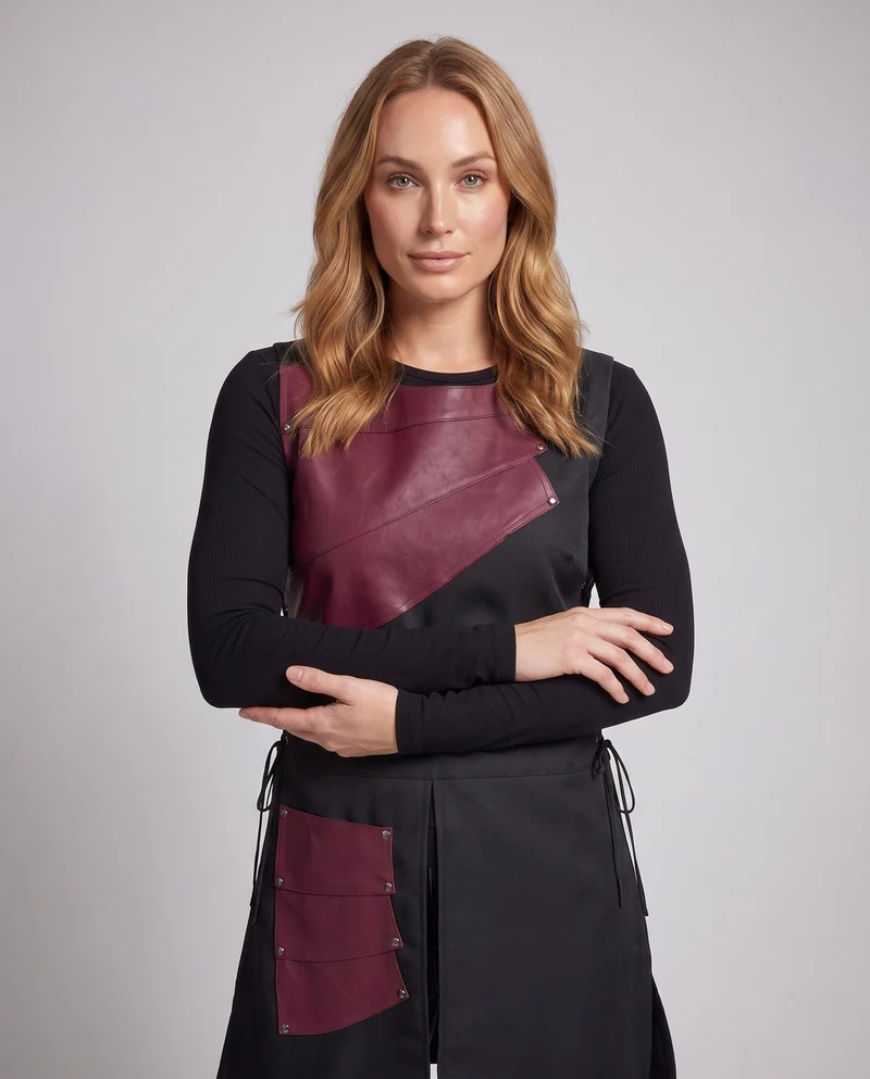 Damen Kochschürze mit modernem Design und praktischen Taschen Nord Taschen