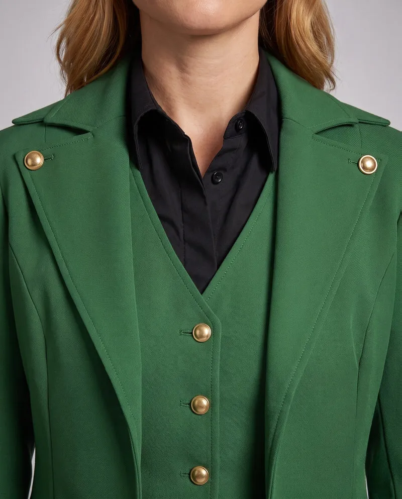 Damen Kostümjacke im Vintage-Stil mit asymmetrischem Saum Nord Taschen