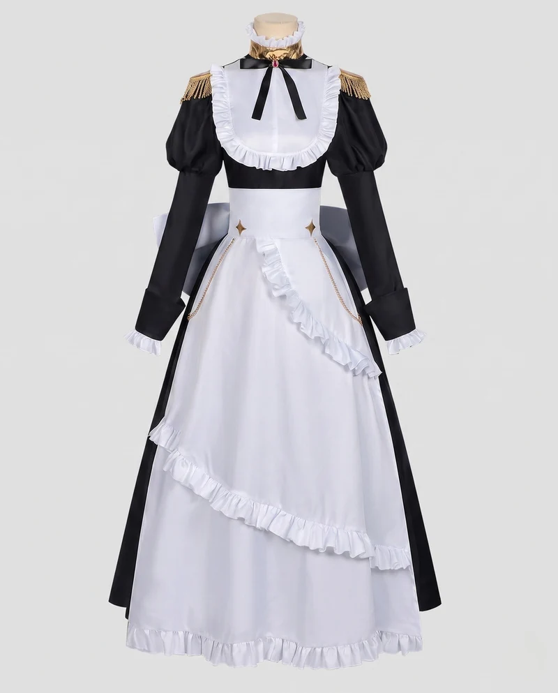Damen Kostümkleid mit Rüschendetails und eleganten Accessoires Nord Taschen