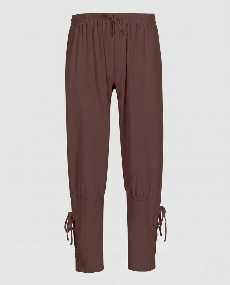 Damen Casual Chino-Hose mit verstellbaren Knöchelriemen Nord Taschen