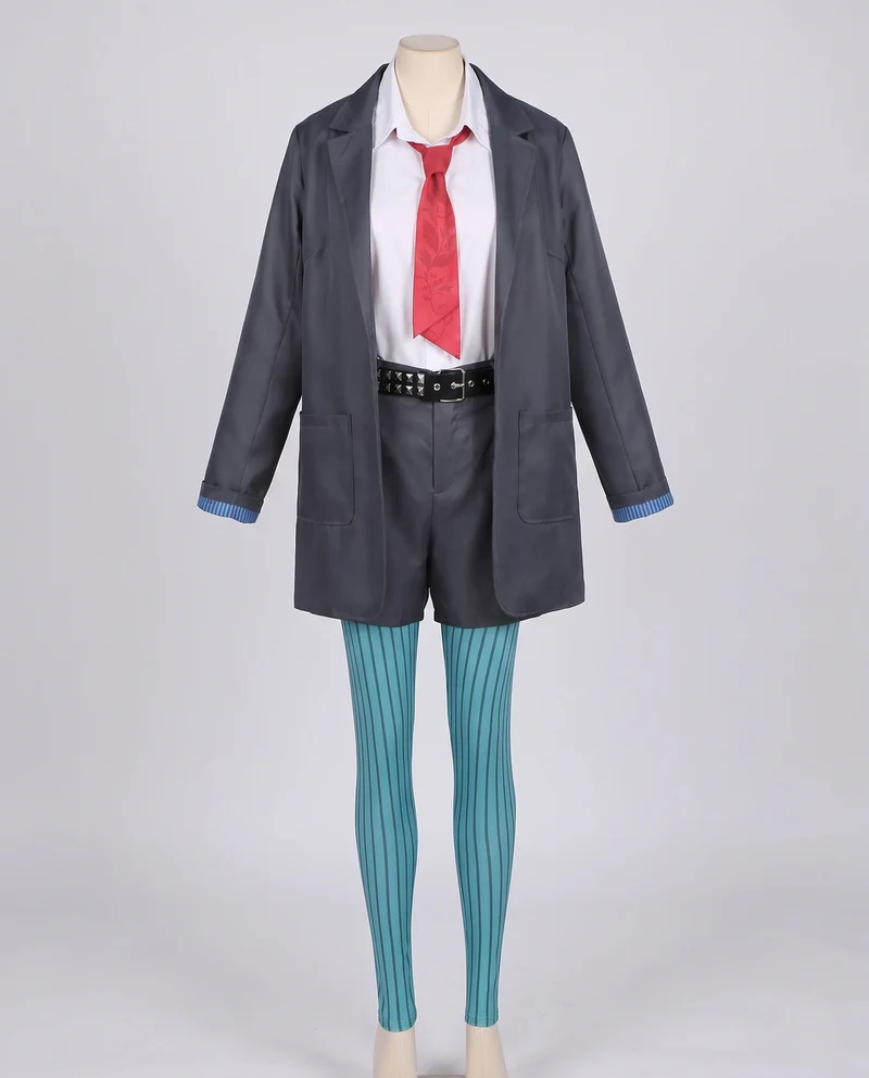 Damen Freizeit-Business-Anzugset mit Shorts, Hemd, Krawatte und Blazer Nord Taschen