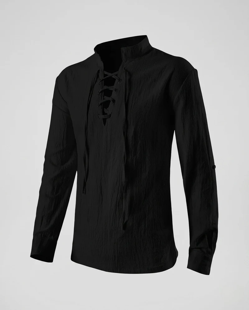 Damen Freizeit Langarmshirt mit Kordelzug Nord Taschen