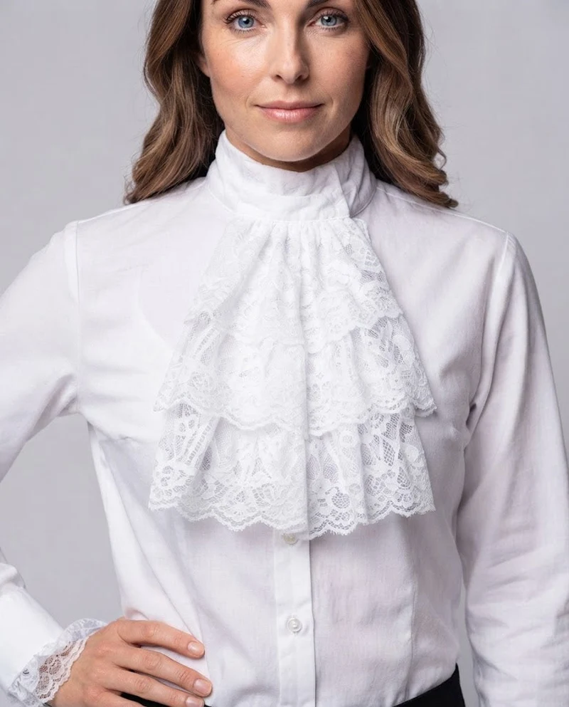 Damen Rüschbluse mit eleganten Ärmelaufschlägen Nord Taschen