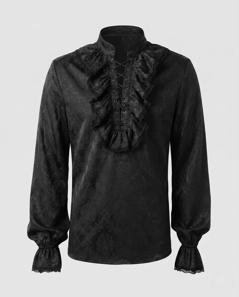 Damen Rüschbluse mit eleganten Details Nord Taschen