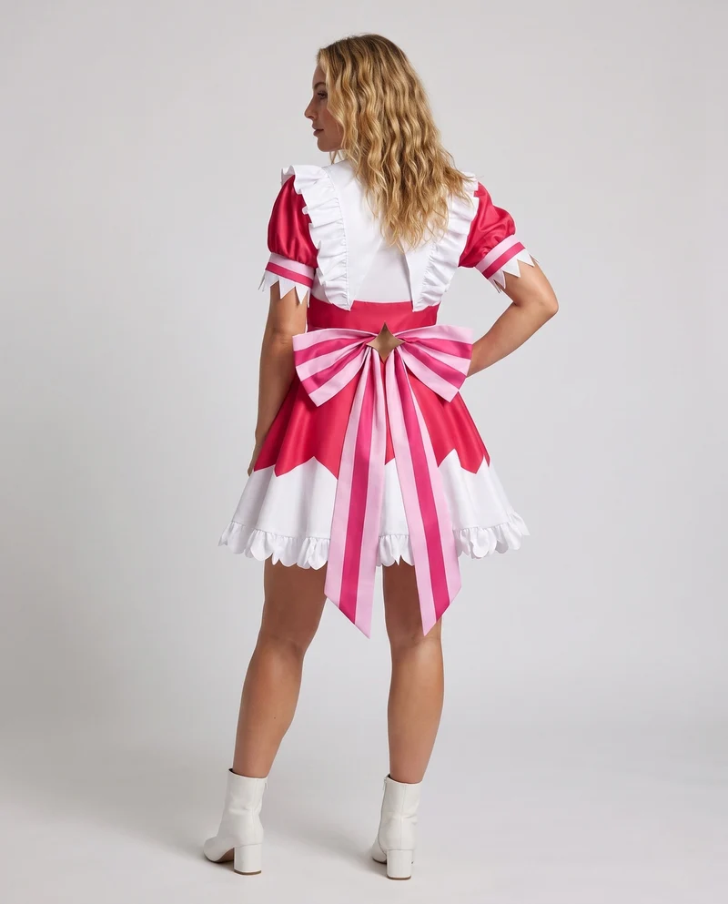 Damen stilvolles Cosplay-Kleid mit eleganten Rüschen und auffälligen Details Nord Taschen