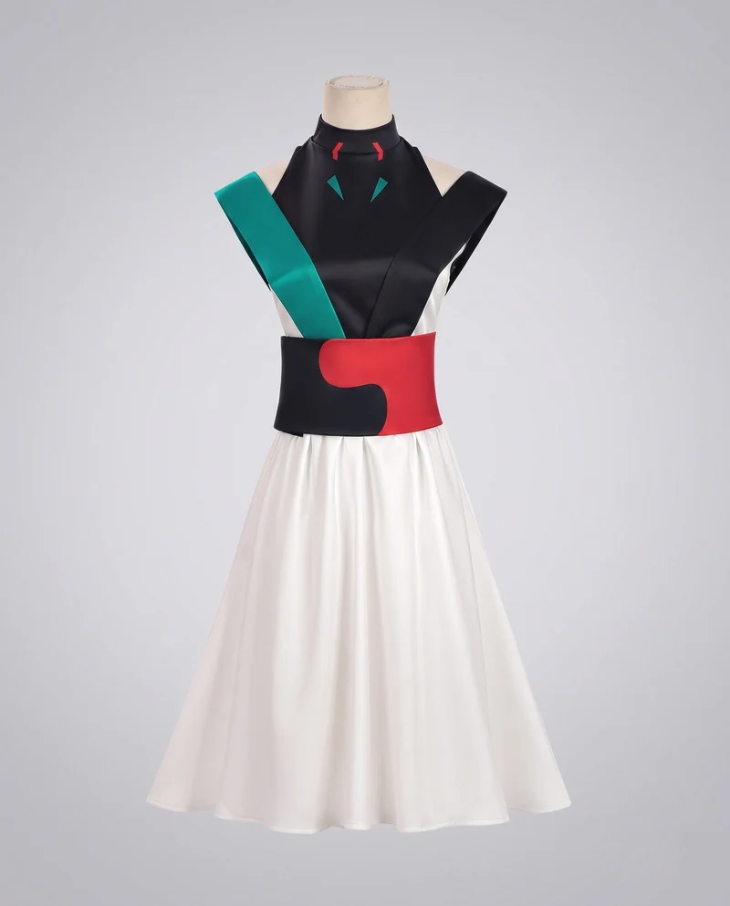 Damen traditionelle Kimono-Kleid mit blühenden Akzenten und fließenden Ärmeln Nord Taschen