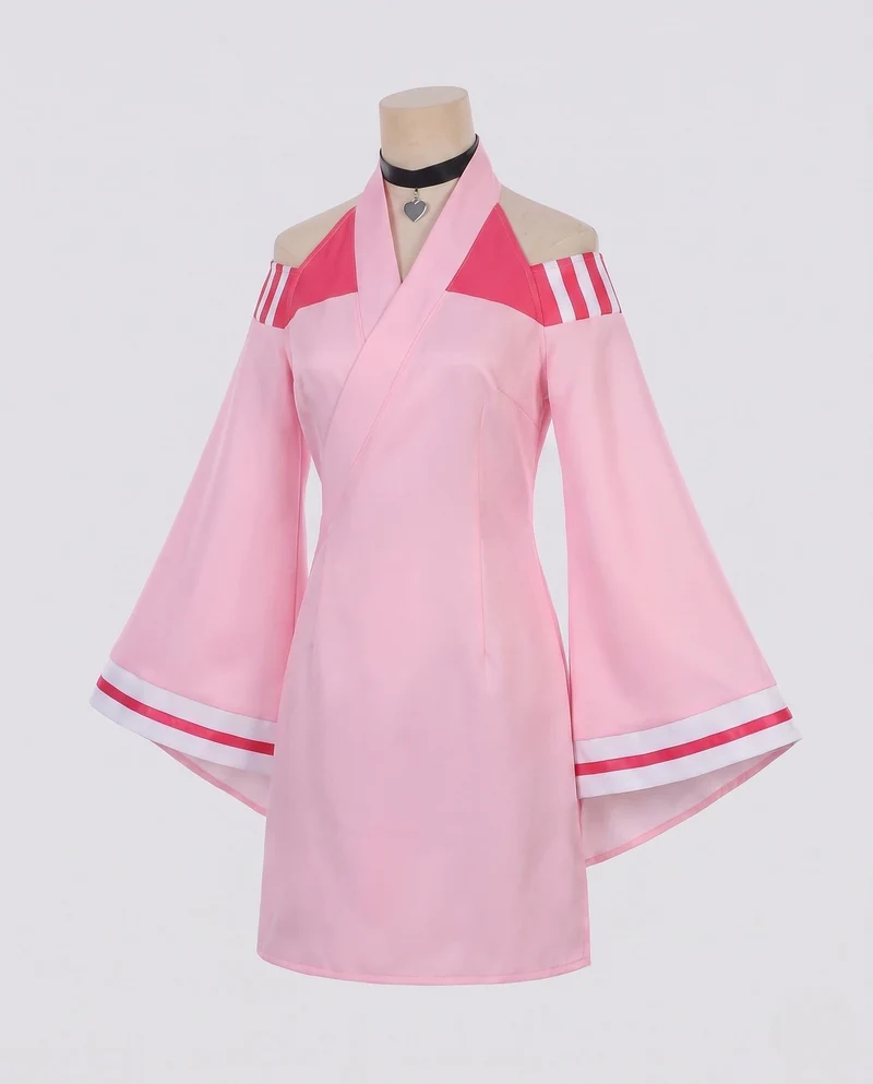 Damen traditionelle Kimono-Kleid mit blühenden Akzenten und fließenden Ärmeln Nord Taschen