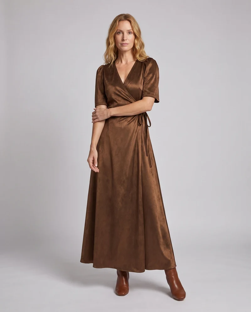 Damen Wickelkleid mit elegantem Design Nord Taschen