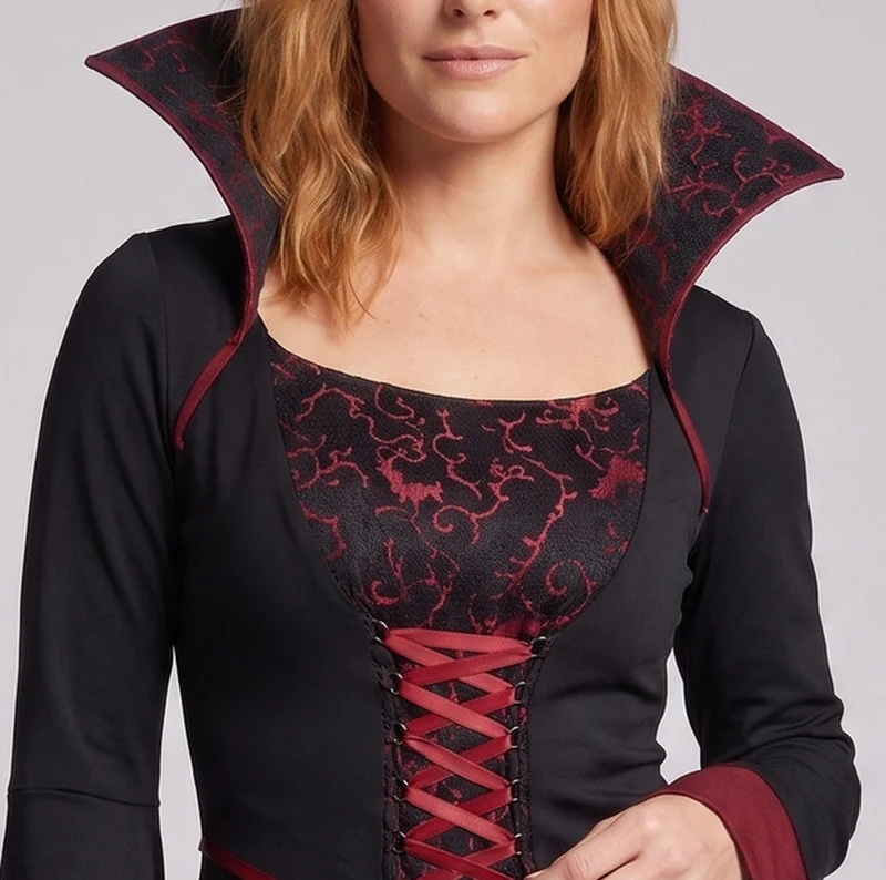 Frauen dramatisches Vampirkleid Nord Taschen