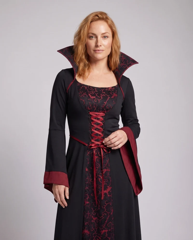 Frauen dramatisches Vampirkleid Nord Taschen