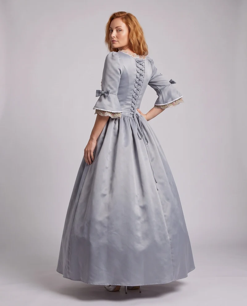 Damen edles historisches Ballkleid Nord Taschen