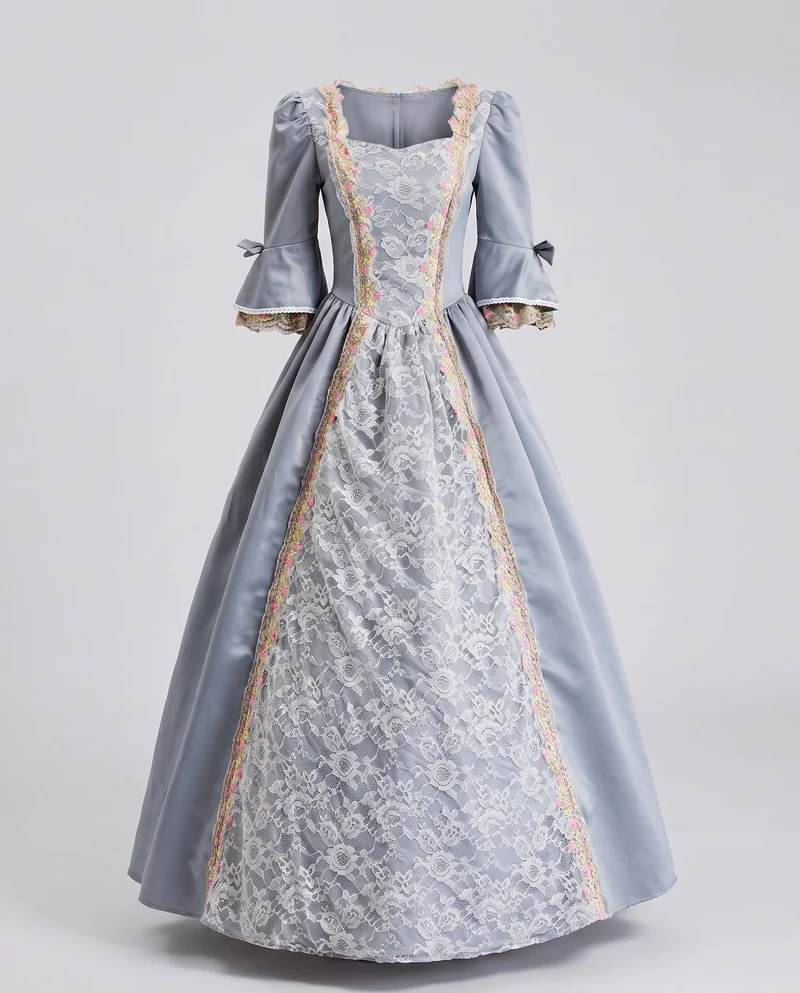 Damen edles historisches Ballkleid Nord Taschen