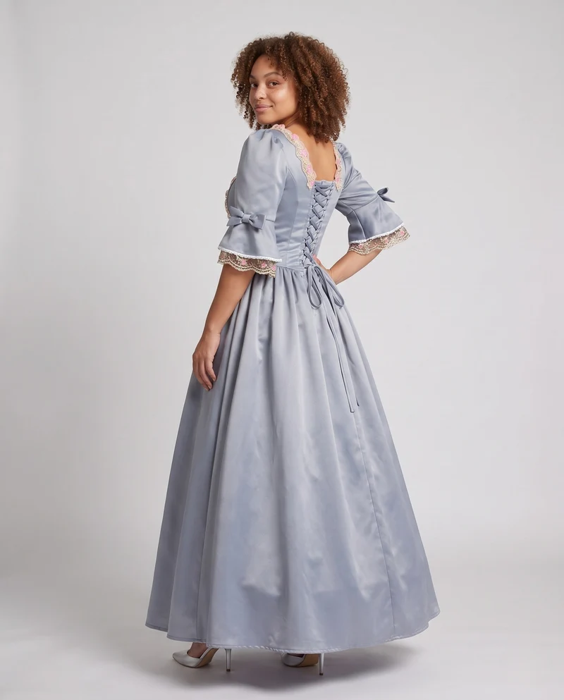 Damen elegante mittelalterliche Ballkleid Nord Taschen