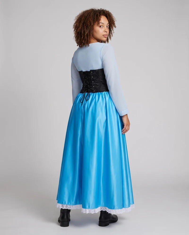 Damen Elegantes Prinzessinnenkostüm mit schimmerndem Rock und romantischen Ärmeln Nord Taschen