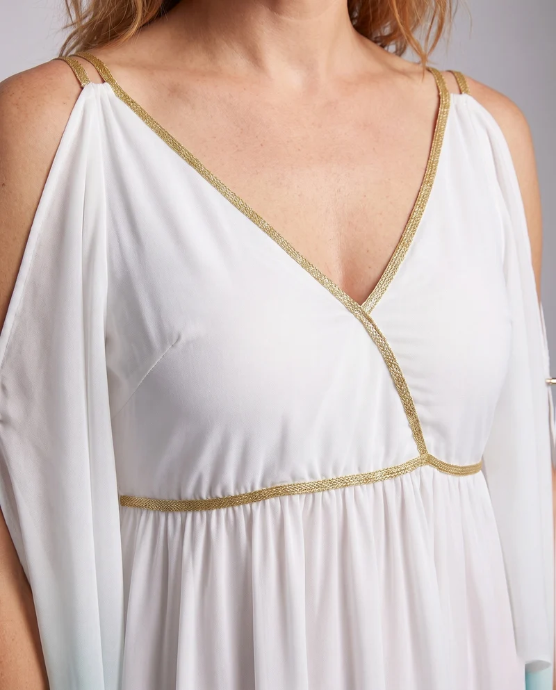 Damen Maxikleid mit fließenden Ärmeln Nord Taschen