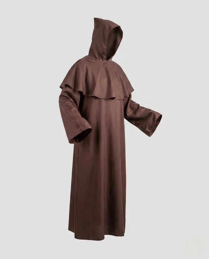Damen Mystical Monk Kleid mit Kapuze und fließendem Schnitt Nord Taschen