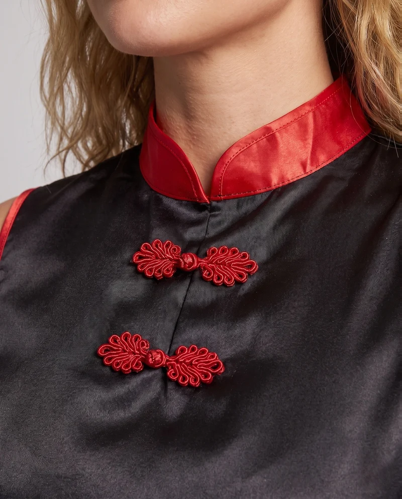 Damen Stylisches Kostüm im asiatischen Design mit eleganten Details Nord Taschen