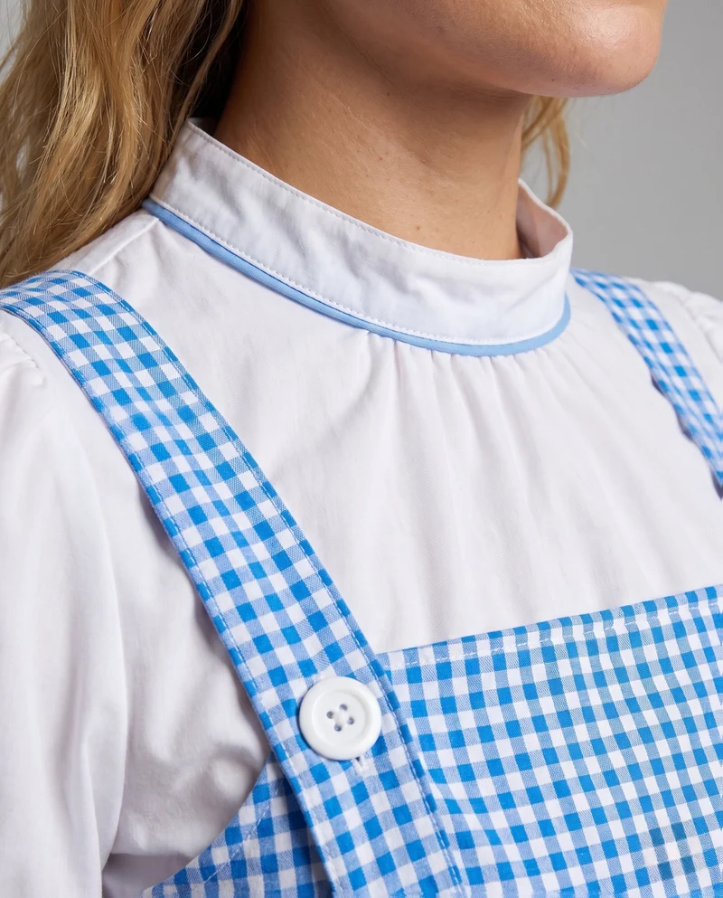 Damenkleid mit traditionellen Akzenten und Rüschendetails Nord Taschen