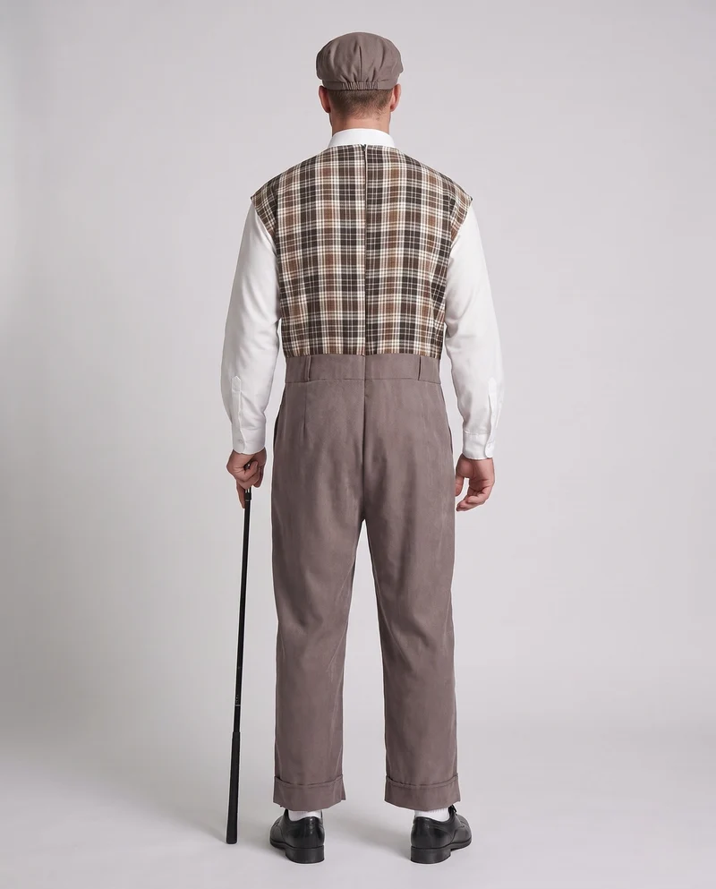 Herren Detektiv Kostüm mit elegantem Weste, Hut und Zubehör Nord Taschen