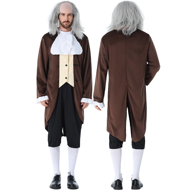 Herren historische Kostüm mit elegantem Frack und weiten Hosen Nord Taschen