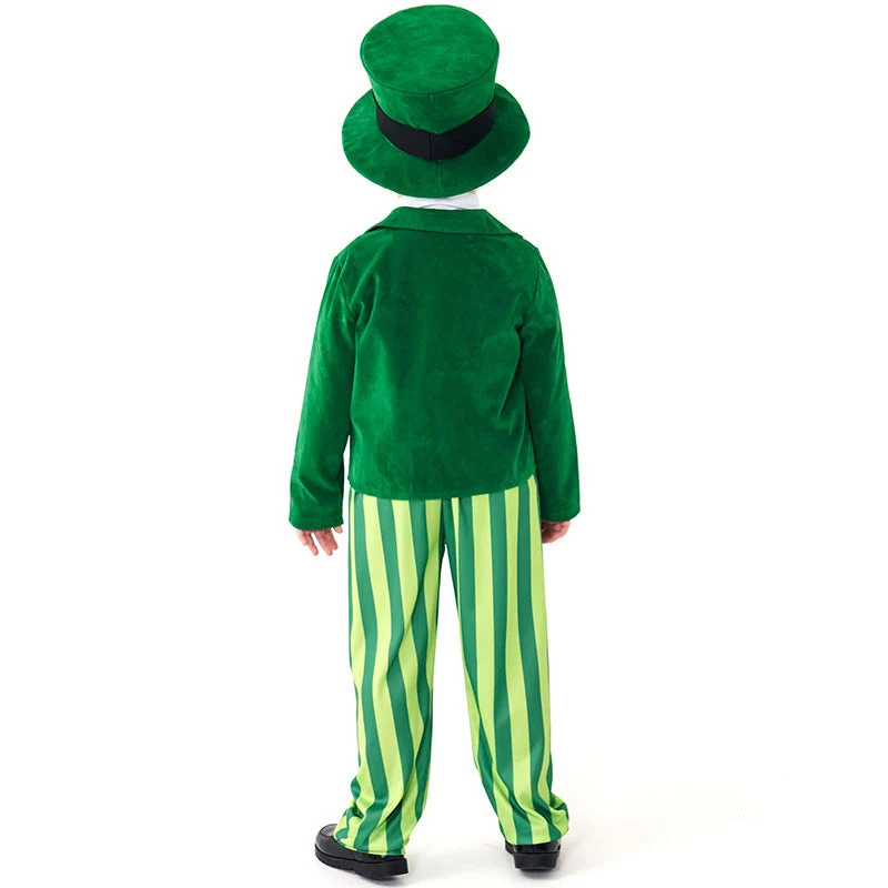 Herren-Kostüm als irischer Leprechaun mit Hut und detaillierten Akzenten Nord Taschen