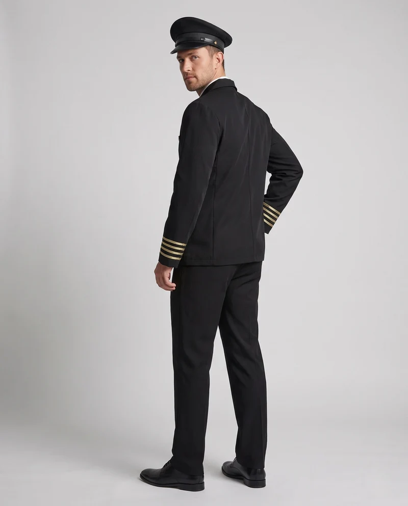 Herren-Pilotenkostüm mit authentischen Details und goldenen Akzenten Nord Taschen