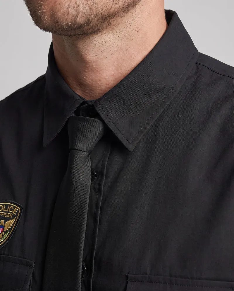 Herren Polizei Kostüm mit ärmellosem Oberteil und Zubehör Nord Taschen
