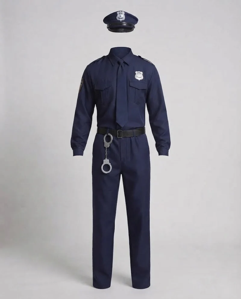 Herren-Polizeiuniform mit authentischen Details und hochwertigem Material Nord Taschen
