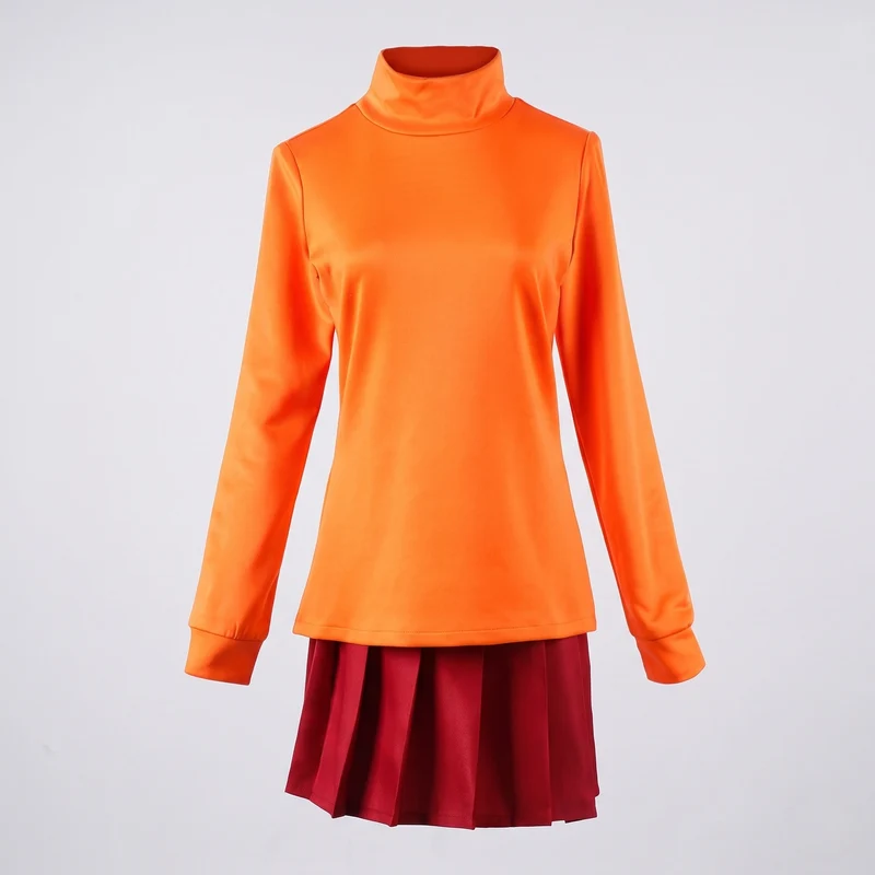 Frauen Cosplay Kostüm Set mit wärmendem Rollkragen und Röcken Nord Taschen