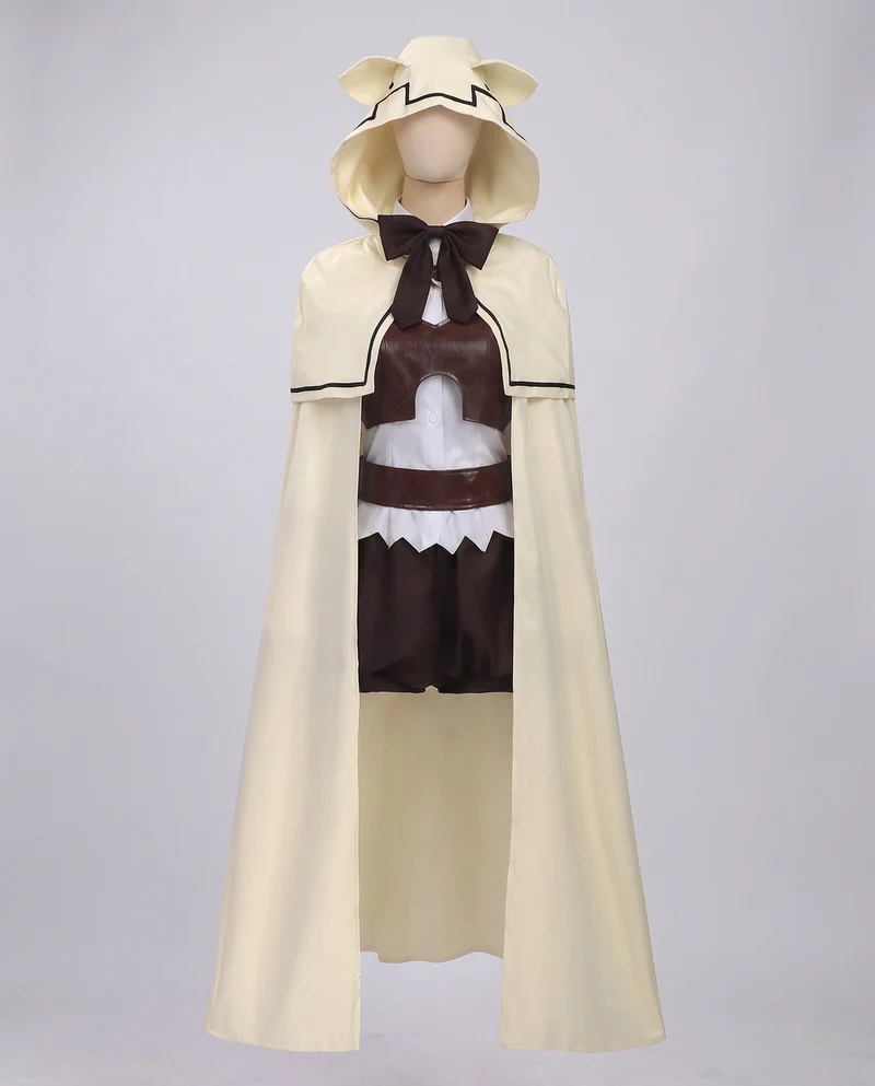 Damen Cosplay Kostüm Set mit Umhang, Bluse und Zubehör Nord Taschen