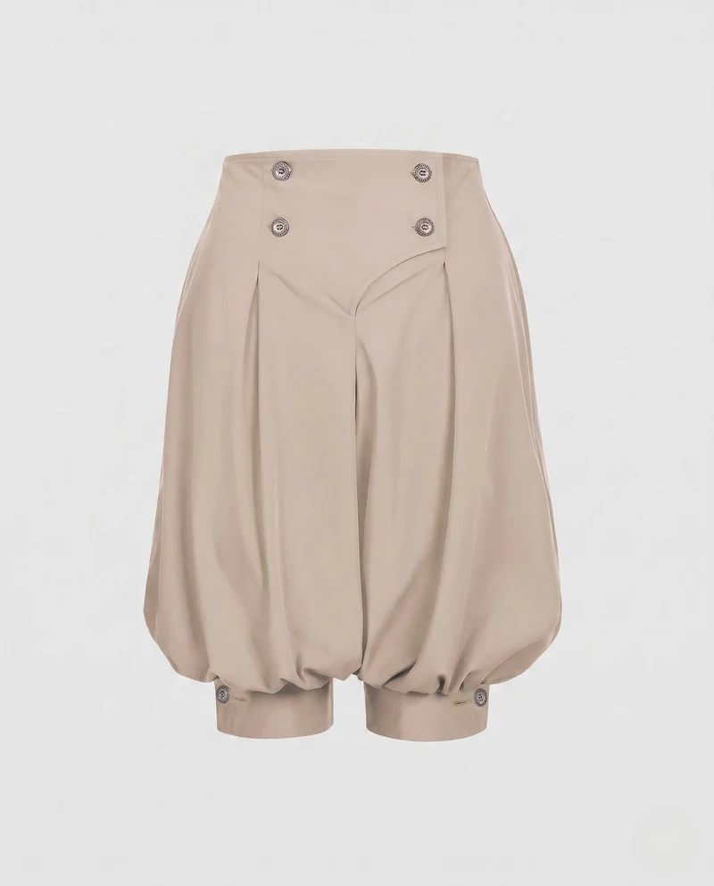 Damen elegante Ballonhosen mit stilvollen Knopfdetails Nord Taschen