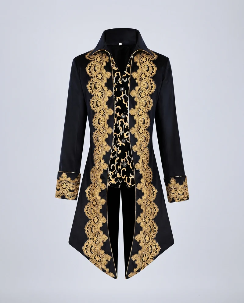 Damen Elegante Gala Jacke mit aufwendigem Goldmuster Nord Taschen