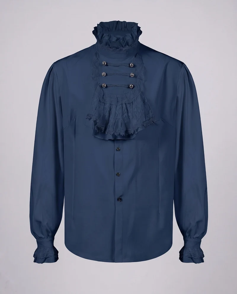 Damen Elegante Rüschenshirt mit hochwertiger Spitze und maßgeschneidertem Schnitt Nord Taschen