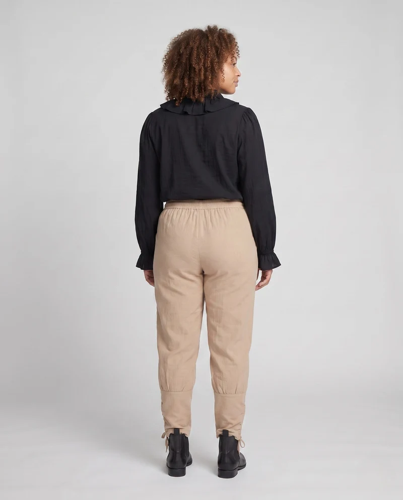 Damen elegante Rüschentop mit Spitzenakzenten Nord Taschen
