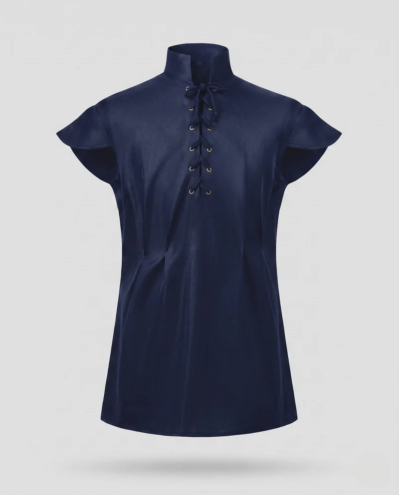 Damen elegante Rüschentop mit Spitzenakzenten Nord Taschen