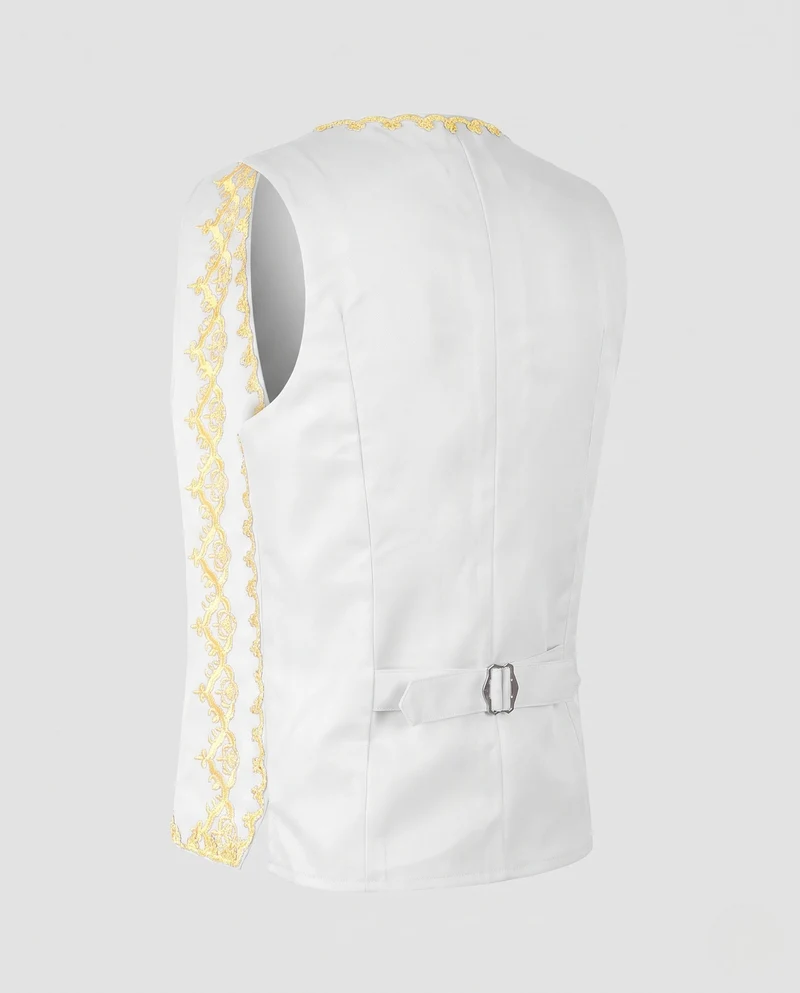 Damen elegantes Weste mit intricate goldfarbenem Muster Nord Taschen