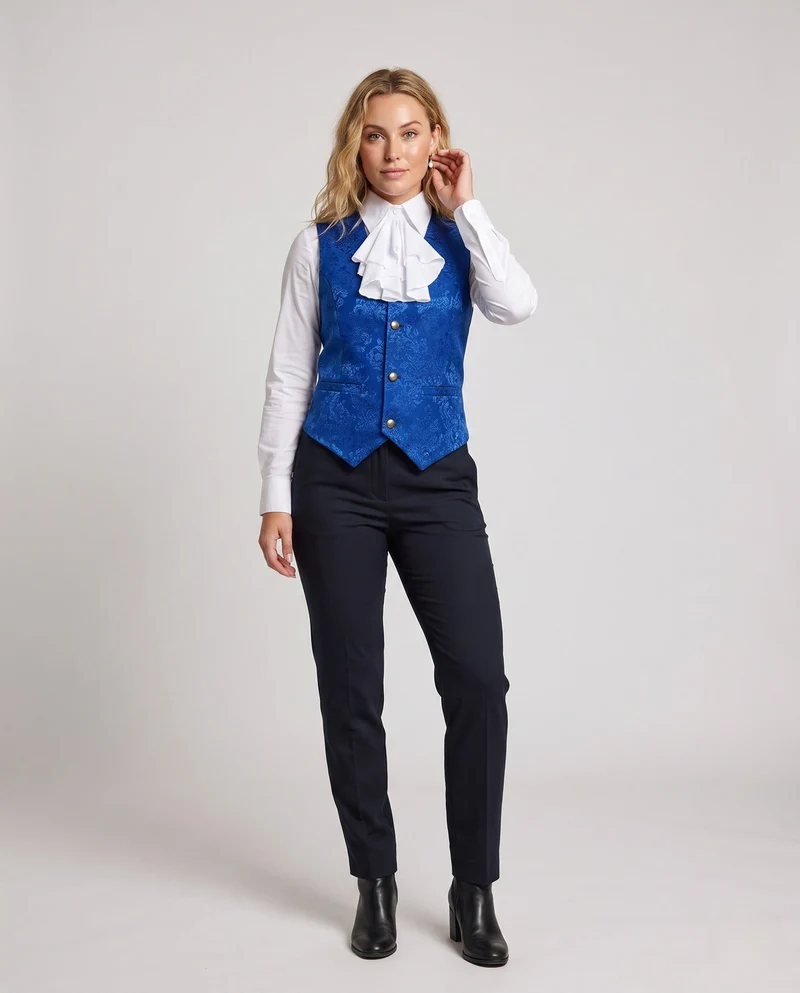 Damen elegantes Weste mit aufwendigen Rüschendetails Nord Taschen