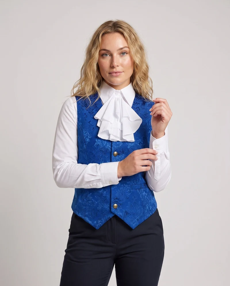 Damen elegantes Weste mit aufwendigen Rüschendetails Nord Taschen