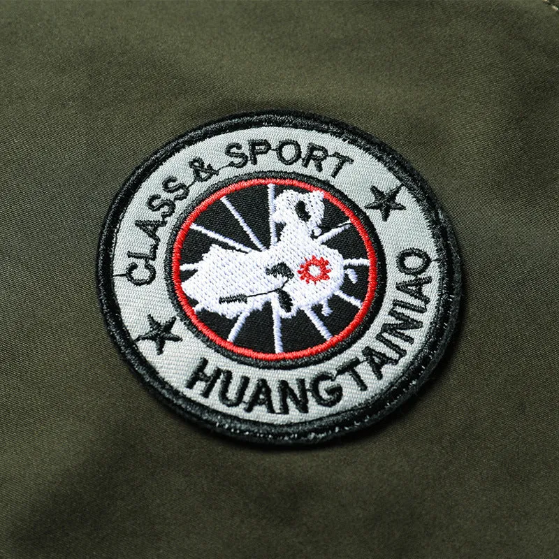 Herren Canvas-Fieldjacke im Bomberstil mit Stehkragen, Taschenklappen und elastischen Bündchen Nord Taschen