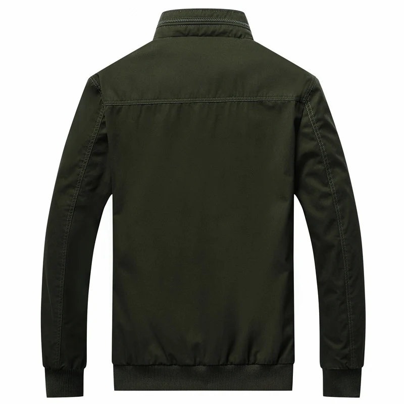 Herren Canvas-Fieldjacke im Bomberstil mit Stehkragen, Taschenklappen und elastischen Bündchen Nord Taschen