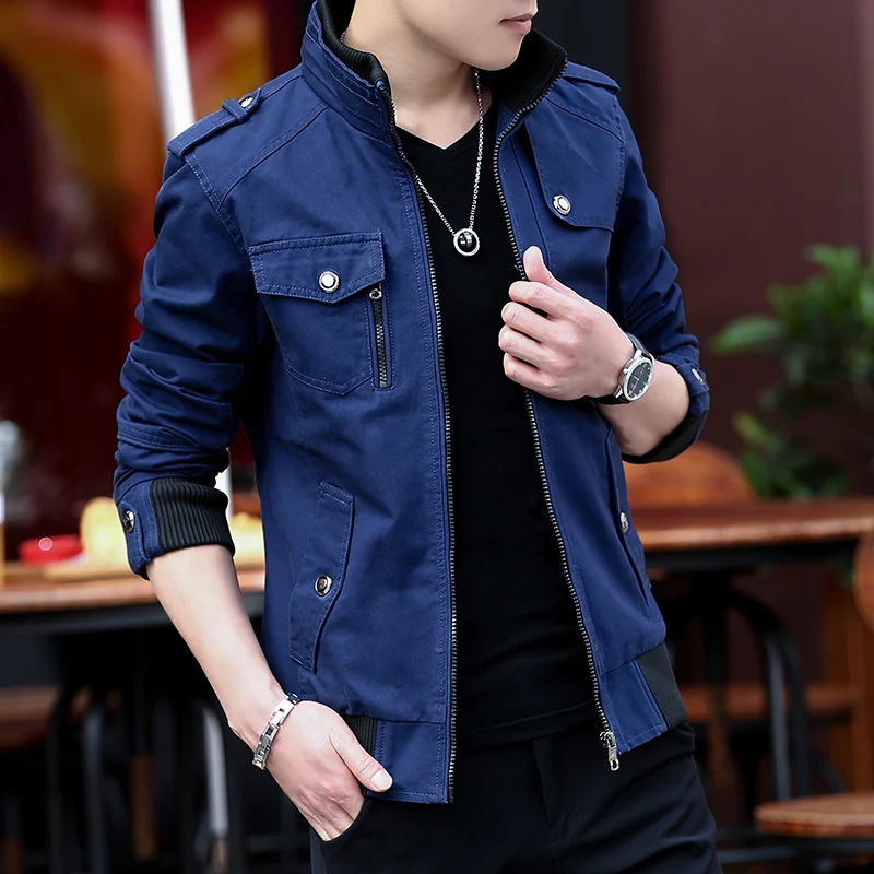 Herren Canvas-Fieldblouson Nord Taschen