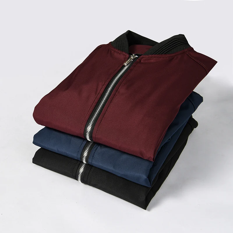 Herren Bomberjacke im Aviator-Microfiber-Look mit Ärmeltasche und gerippten Abschlüssen Nord Taschen