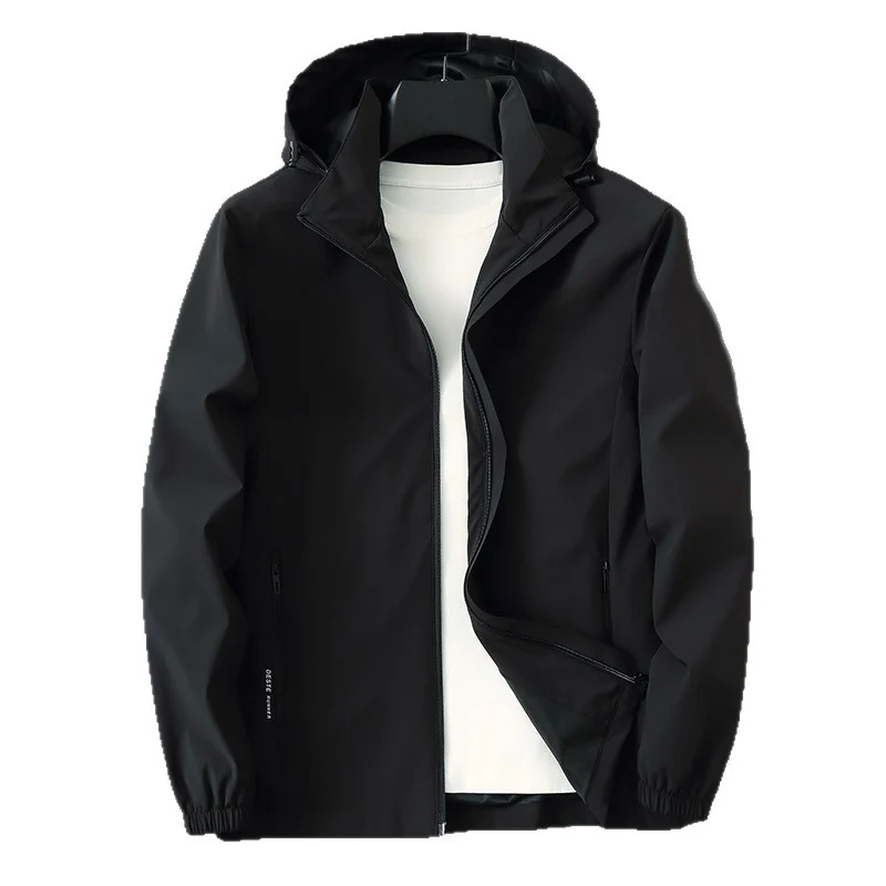 Herren Ultraleichte Wind- und Wasserabweisende Softshelljacke mit Kapuze, verdecktem Reißverschluss und elastischen Bündchen Nord Taschen