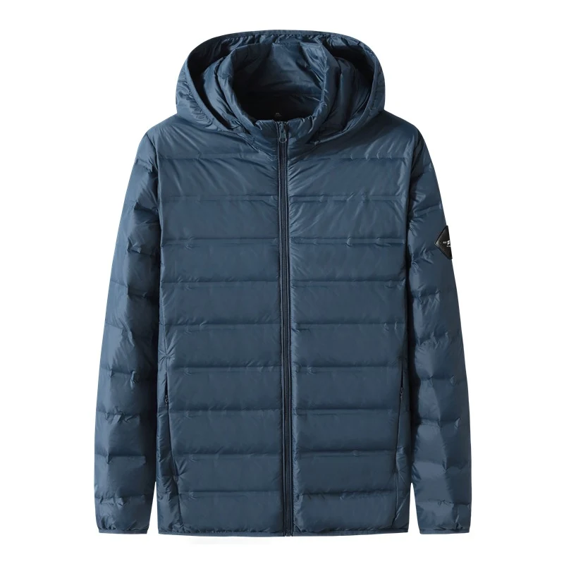 Herren Ultraleichte Steppjacke mit Kapuze, Kompaktpackbare Thermo-Isolierung und windabweisender Außenhülle Nord Taschen