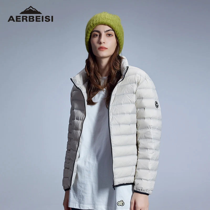 Herren ultraleichte Stepp-Daunenjacke mit Stehkragen Nord Taschen