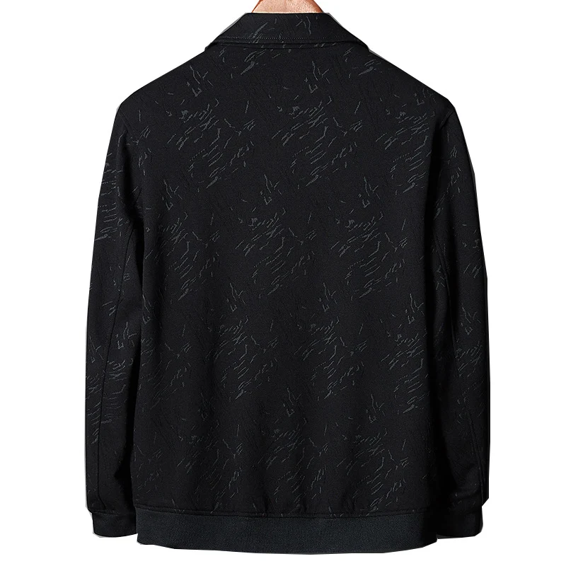 Herren Übergangsjacke im Coach-Stil mit Strukturprint, Druckknopfverschluss und Rippbündchen Nord Taschen