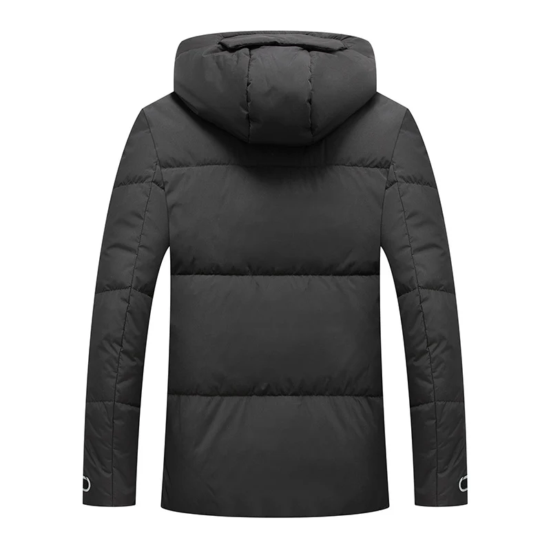 Herren Thermo-Steppjacke mit Daunenmix, winddichter Kapuze und Multifunktions-Taschen Nord Taschen